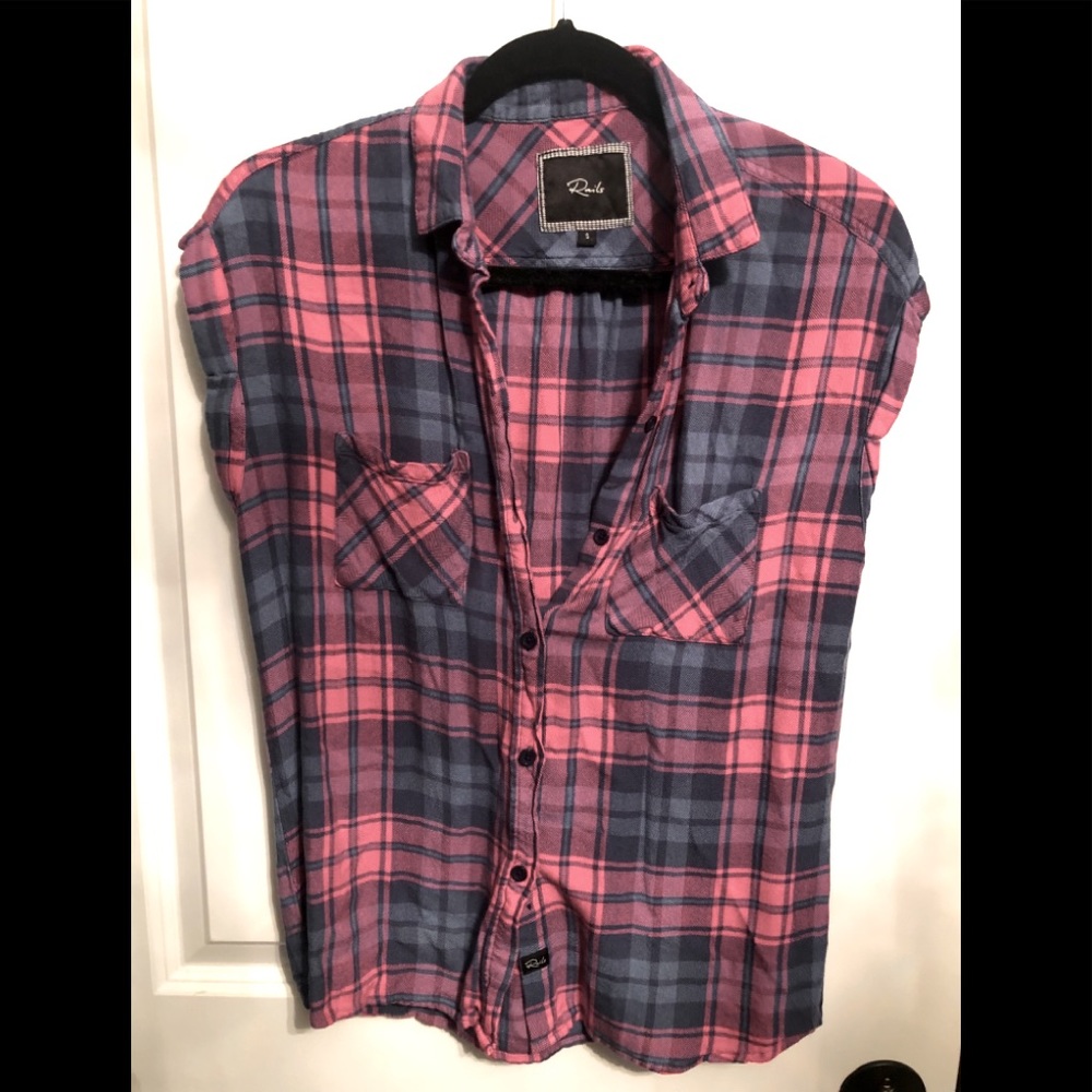 Rails Sleeveless Plaid